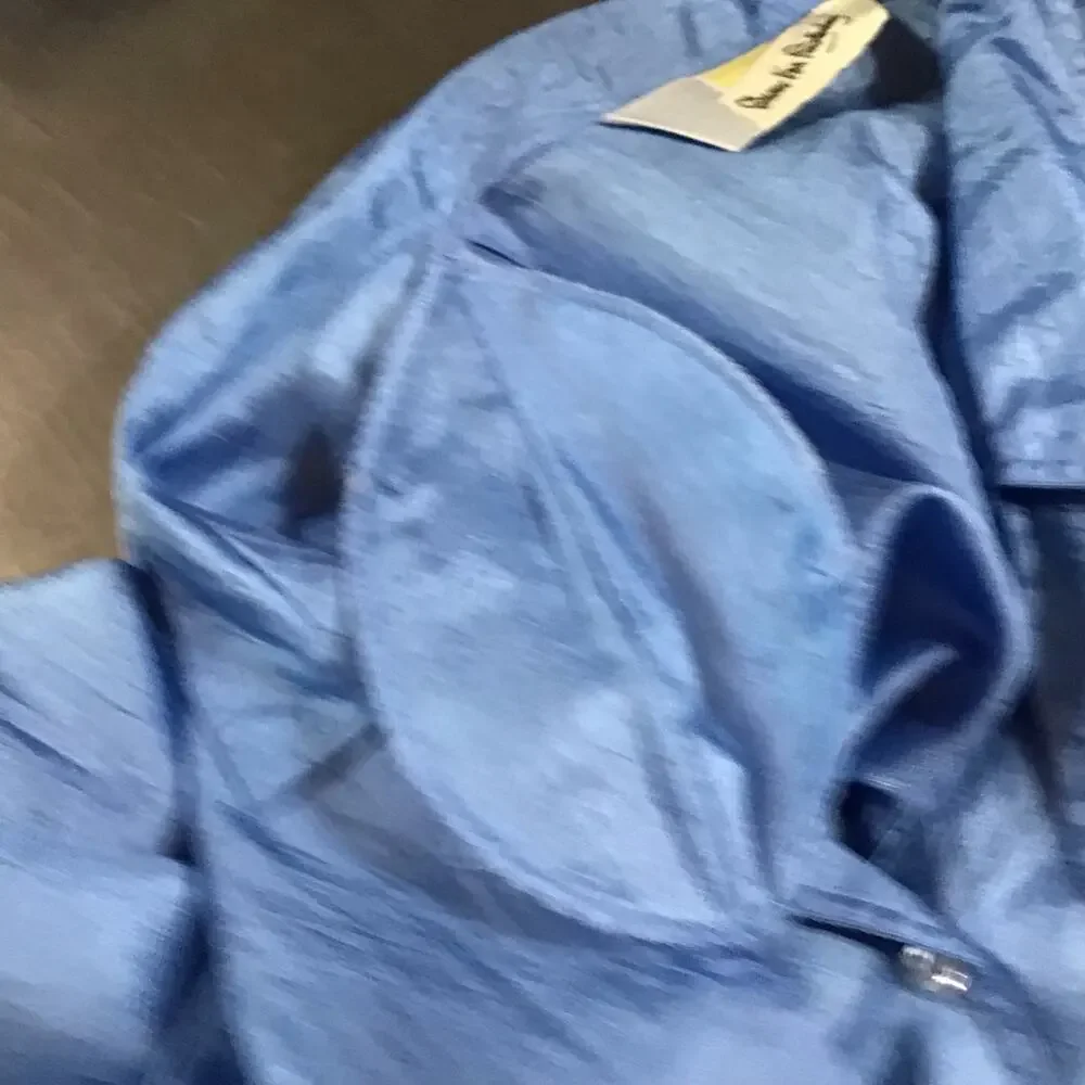 Vintage DVF | Blue Parachute Blouse Diane Von Fustenberg 16